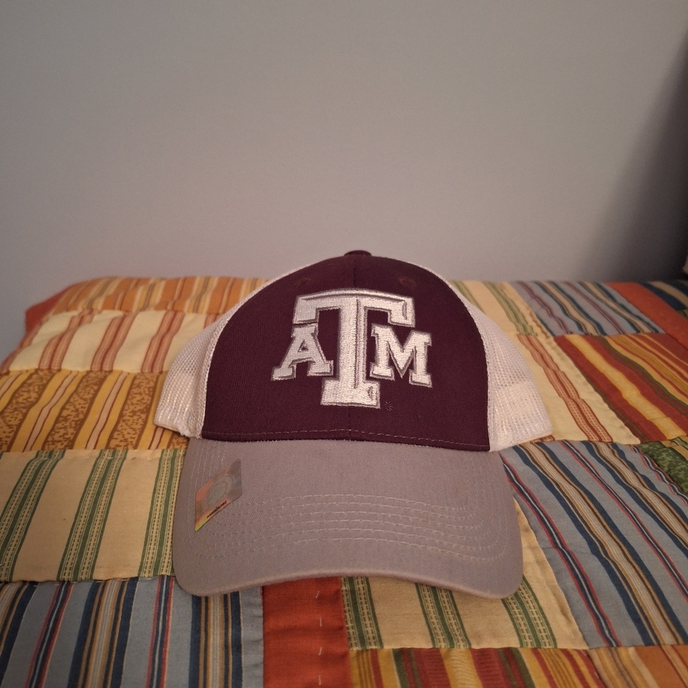 Texas A&M Aggies Maroon and White Trucker Cap- Captivating Headgear- Adjustable